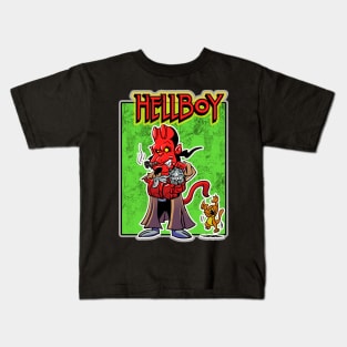 Hellboy with CATS Kids T-Shirt